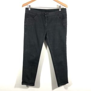 PRADA black Wash Skinny Ankle Straight Jeans 29